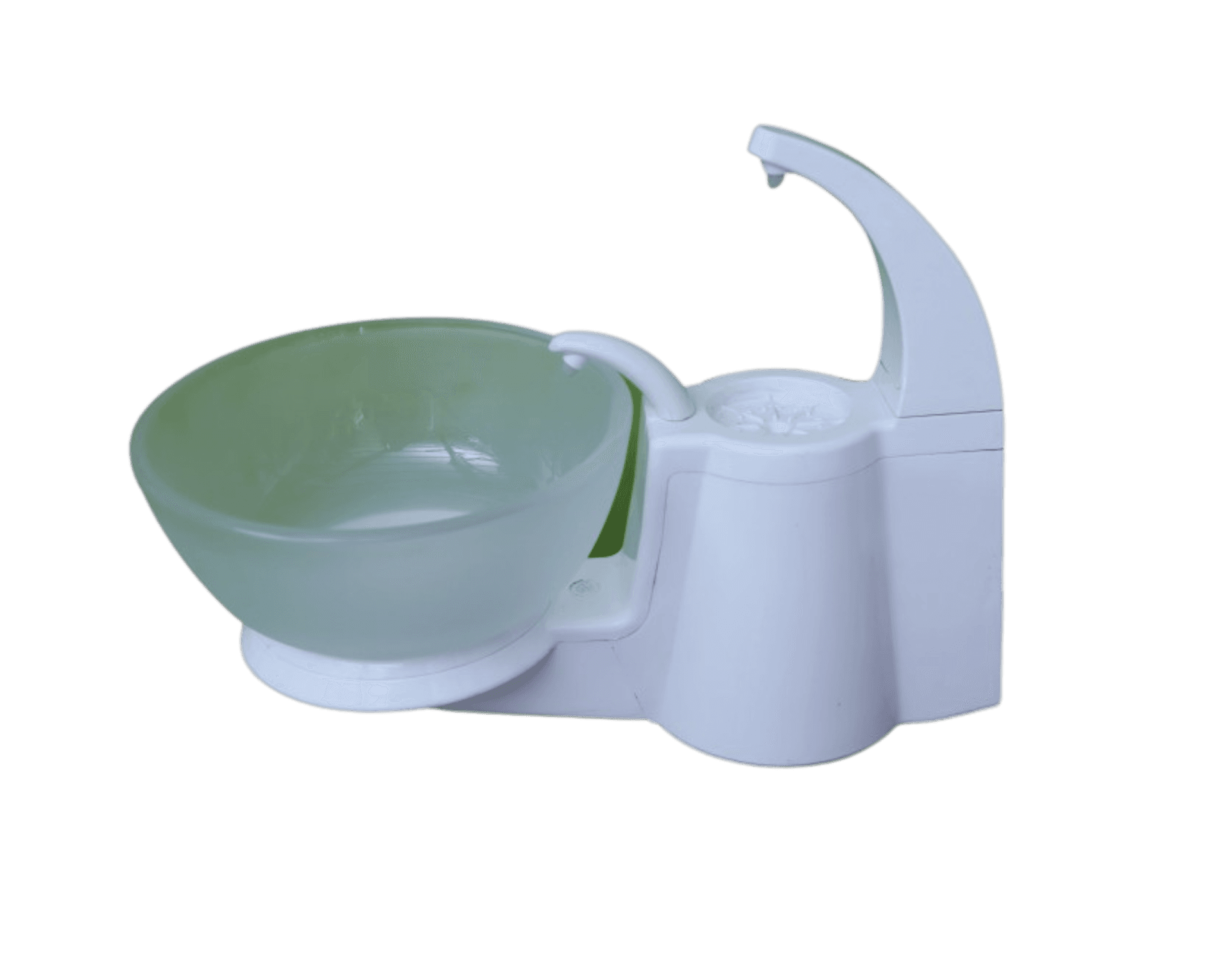 MOVABLE GLASS BOWL SPITTOON